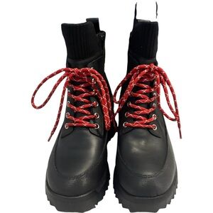 Nurture by Lamaze Black Boots with Vibrant Red Laces